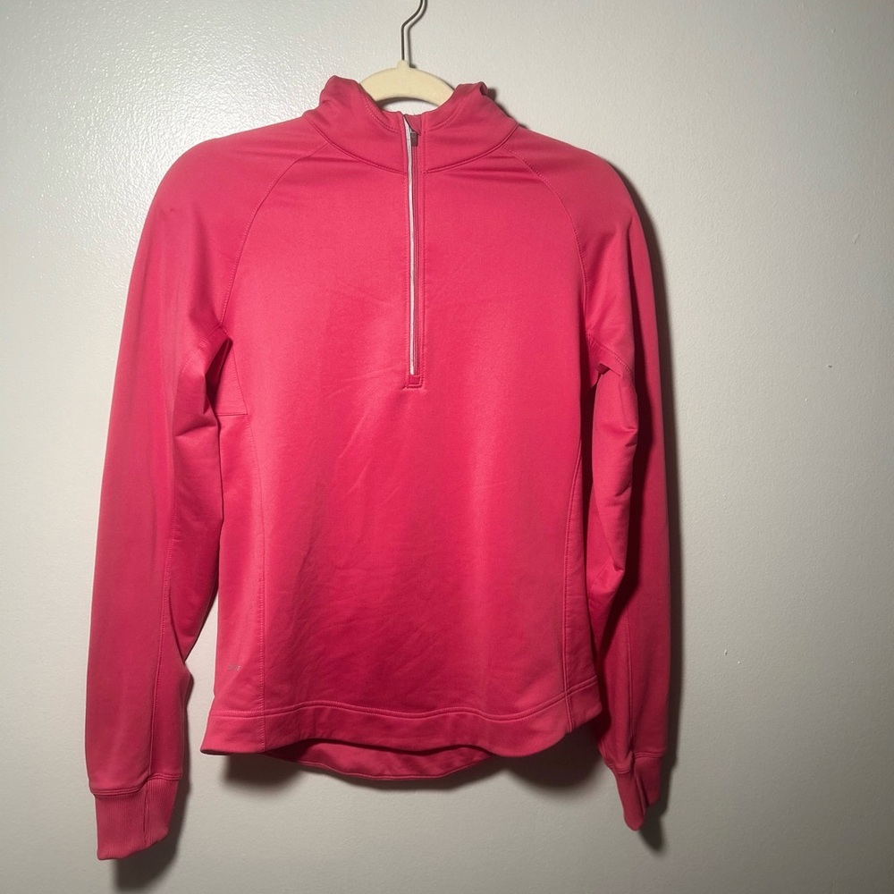 Nike DRI-FIT Women's Bright Pink Half-Zip Sweater